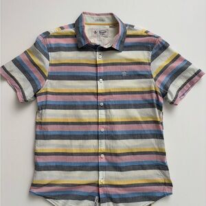 Striped Multicolor Short Sleeve Shirt